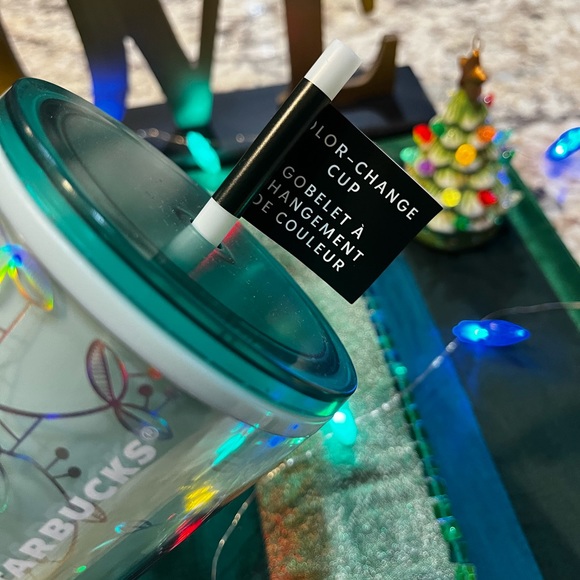 NEW Starbucks 2022 Holiday Mint Green Woodland Winter Color Change Tumbler - Picture 6 of 6